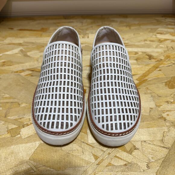 Antonio Melani Slip On Leather Cut Out Slip On Loafers Size 9 - Picture 2 of 9